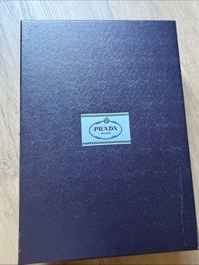 Prada Dark Purple Textured Shoe Box